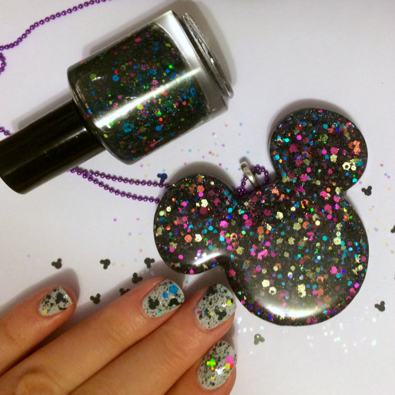 Stunning Matching Nail Polish and Necklace Disney Etsy Collaboration!