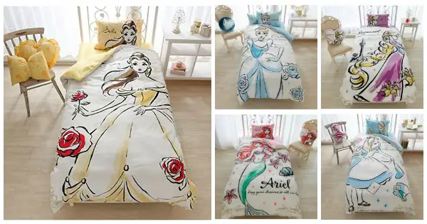 Elegant Water Color Inspired Disney Bedding Fit for a Princess