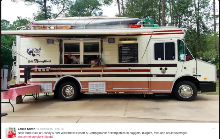 Camping Themed Rv Food Truck Spotted At Fort Wilderness Chip And Company
