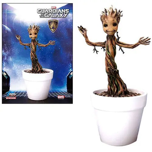 Guardians of the Galaxy Baby Groot Action Hero Vignette Model