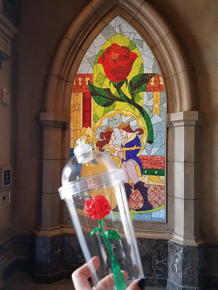 Beauty and the Beast Rose Cup Available at The El Capitan Theatre