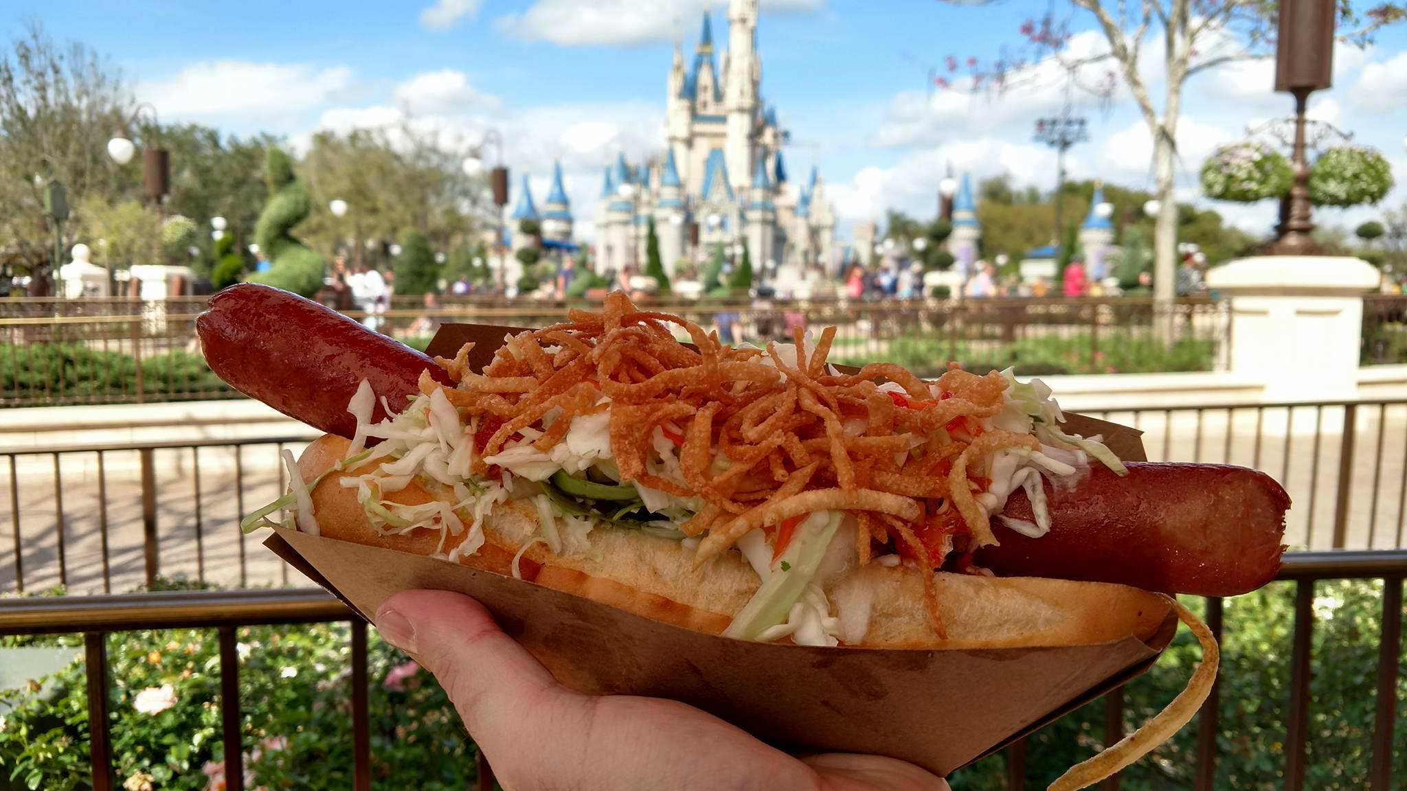 Casey’s Corner at Disney World’s Magic Kingdom Rings in March with Asian-inspired Hot Dog