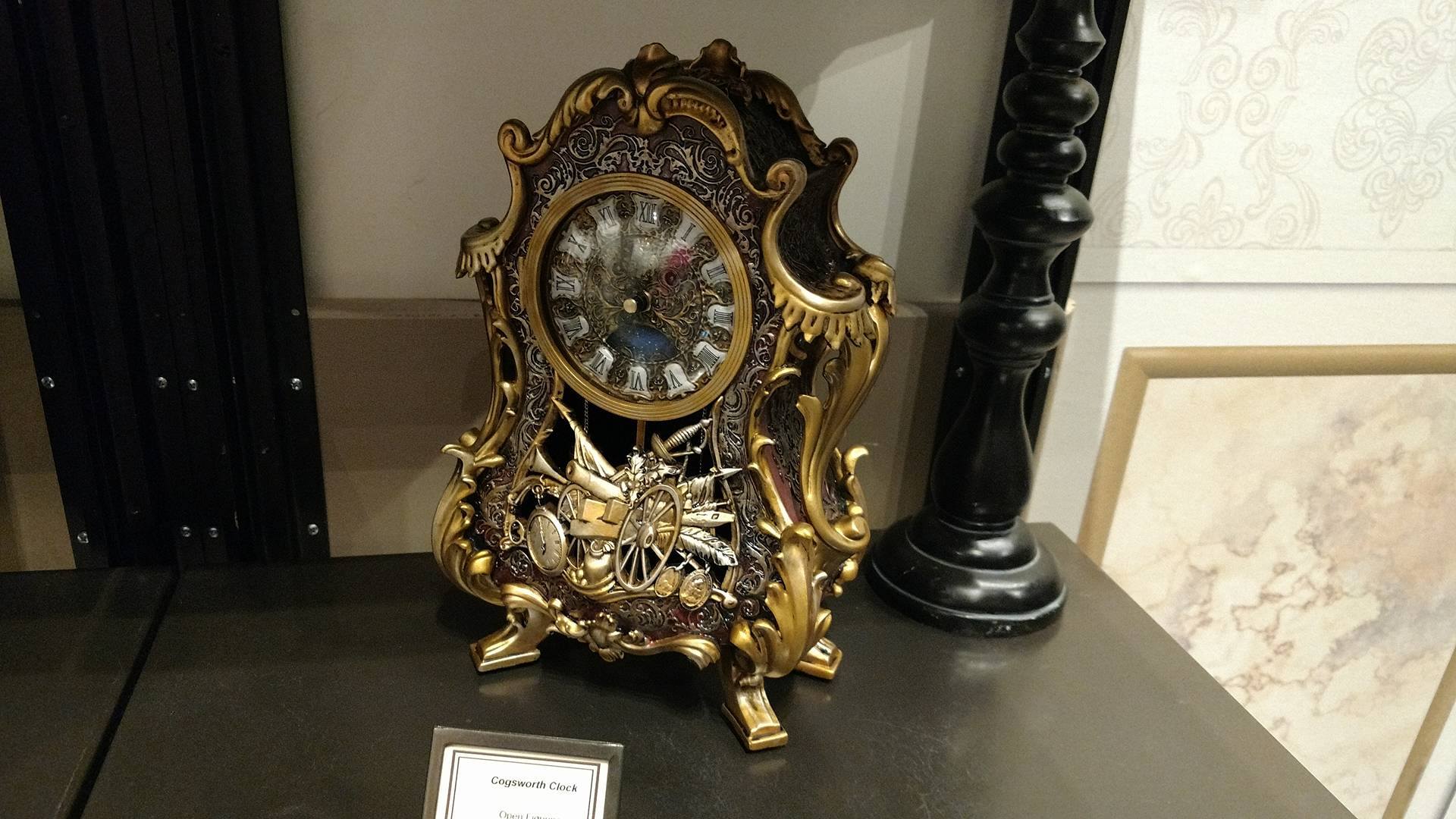 Live Action Beauty and the Beast Cogsworth Clock Replica
