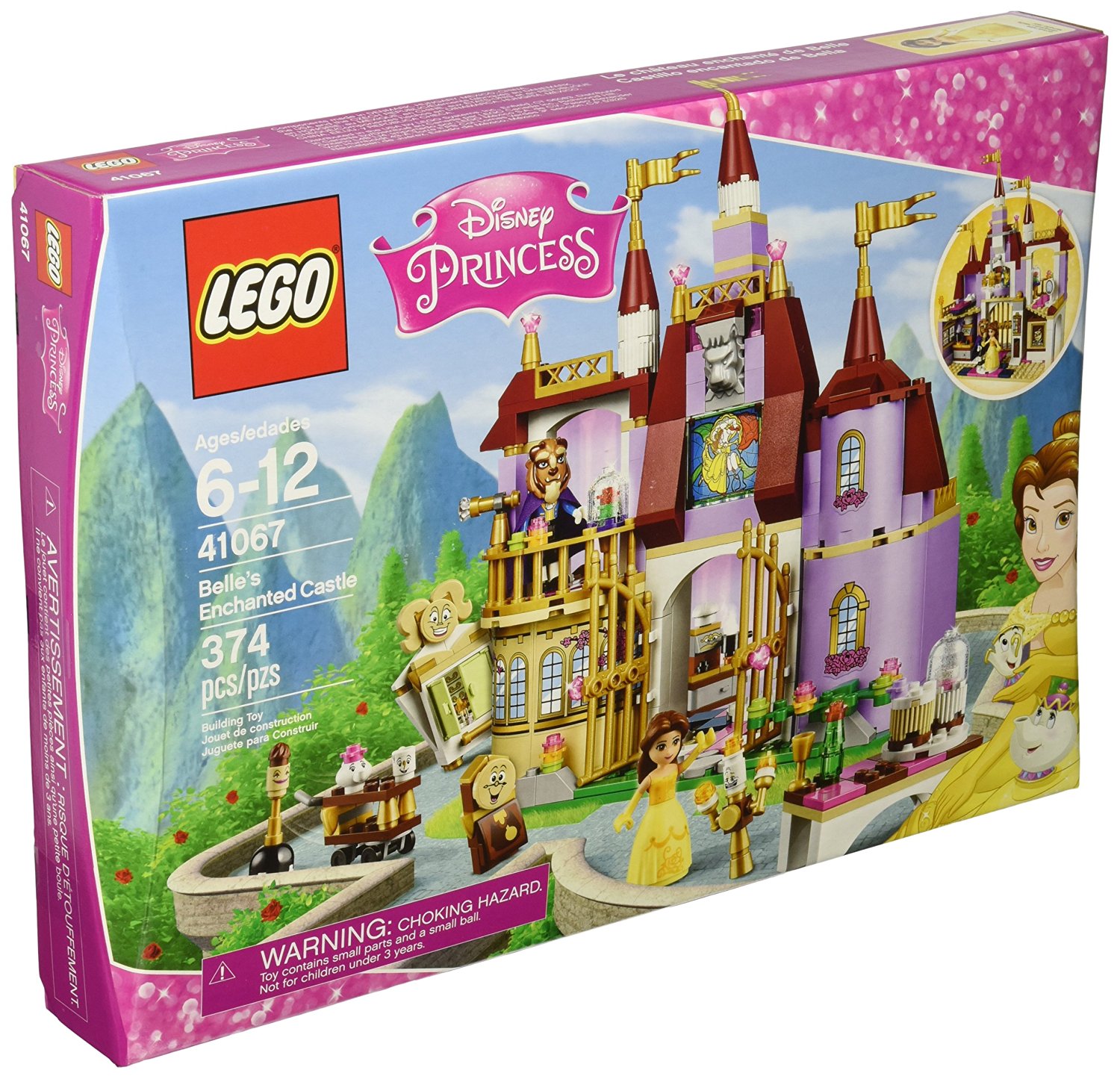 LEGO Disney Princess Belle’s Enchanted Castle Building Kit