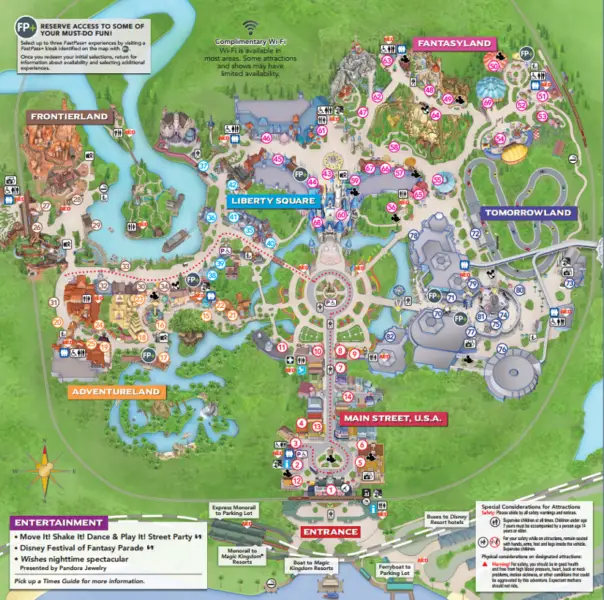 disney map of magic kingdom