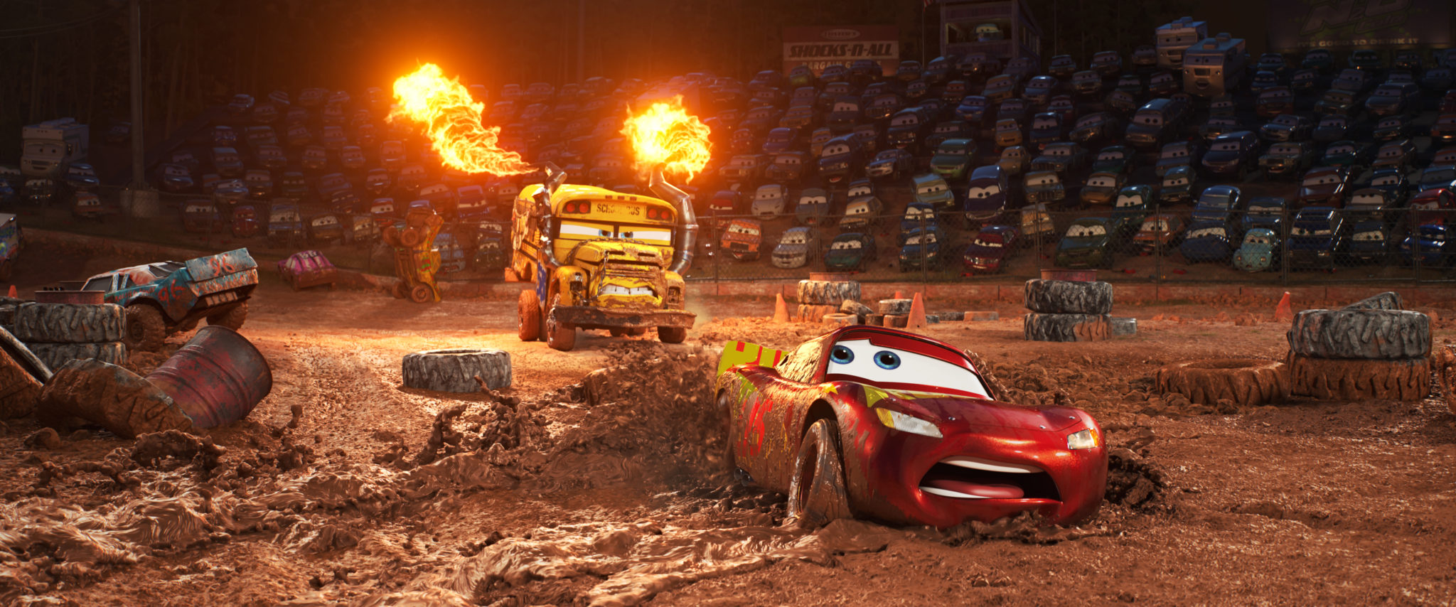 Lineup of new characters in Pixar’s Cars 3