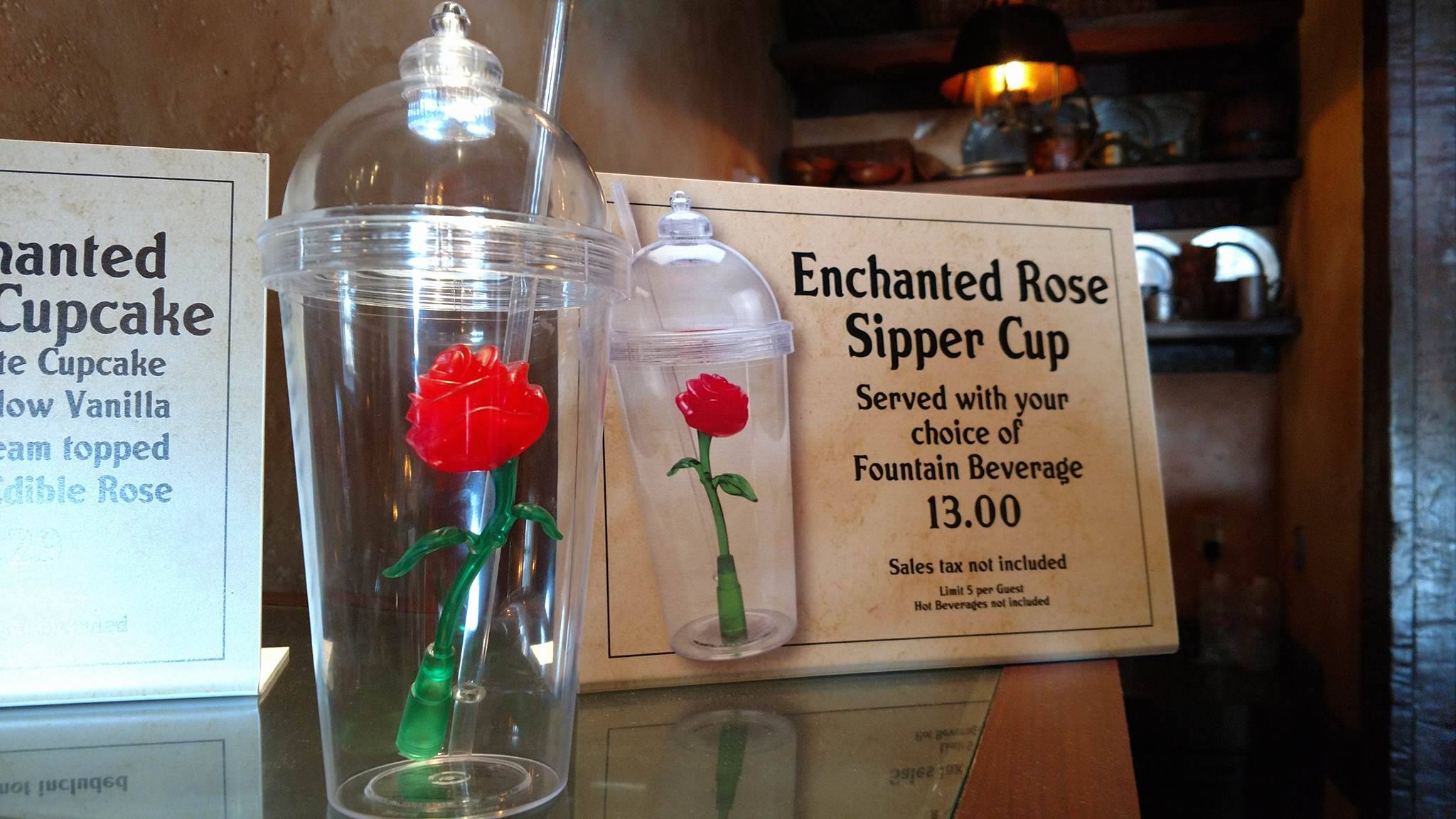 Beauty and The Beast-themed Enchanted Rose Souvenir Cup Now Available at Gaston’s Tavern