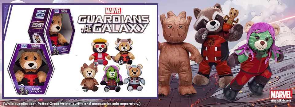 Guardians of the Galaxy Blast in at Build-A-Bear Workshop