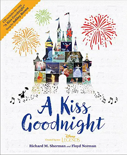 A Kiss Goodnight Hardcover Illustrated Disney Book and CD