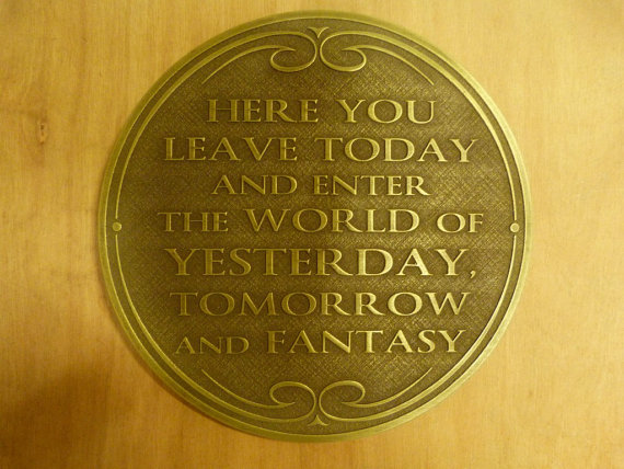 Beautiful Replica of Magic Kingdom Entrance Plaque
