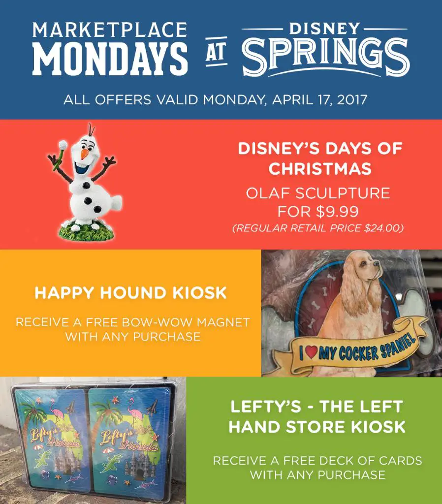 Stop by Disney Springs This Week for Some Great Offers!