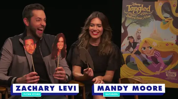 Mandy Moore Likely To Flubs Lines In Adorable Interview With Zachary Levi
