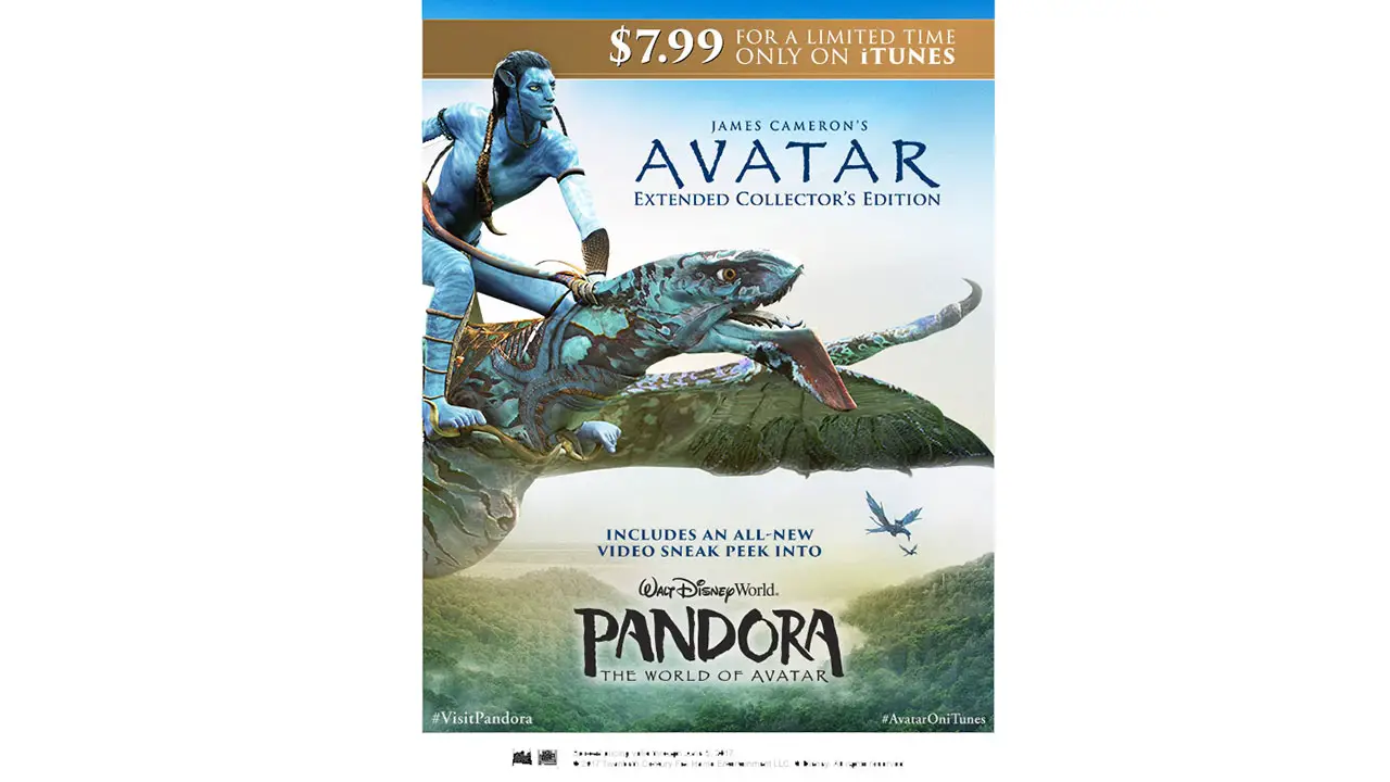 iTunes Celebrates the Opening of Pandora – The World of Avatar with a Special Discount