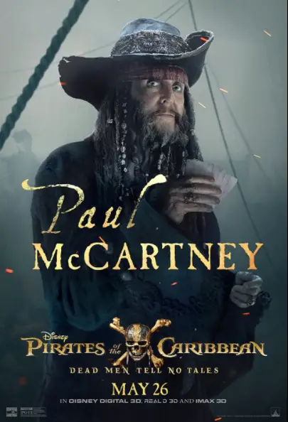 Sir Paul McCartney’s Unknown Role In “Pirates Of The Caribbean: Dead Men Tell No Tales”