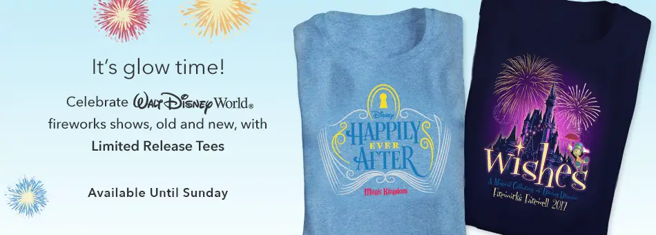 Celebrate the Magic with Limited Edition Walt Disney World Fireworks Tees