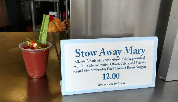 “Stow Away Mary” a Cocktail That Will Quench Your Thirst And Feed Your Appetite