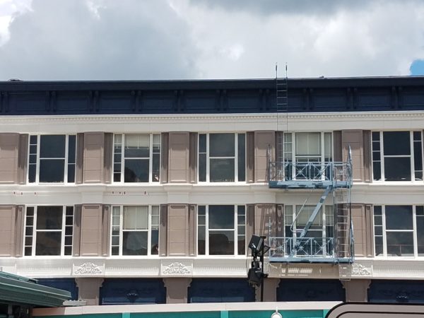 New Paint Added to Old Streets of America Building Facades