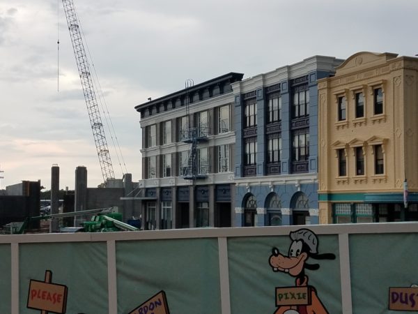 New Paint Added to Old Streets of America Building Facades