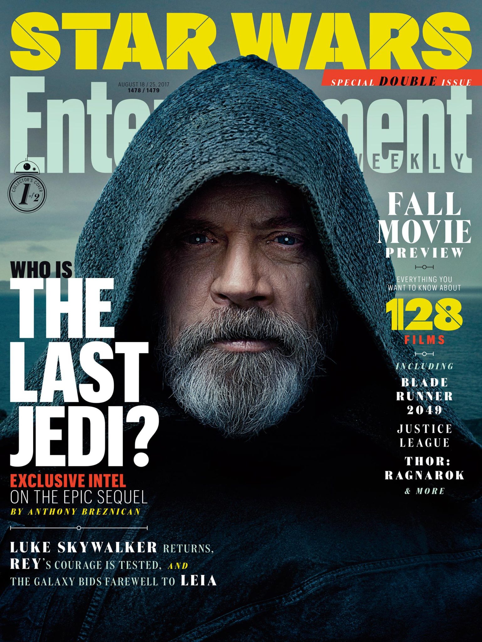 Mark Hamill and Daisy Ridley Grace Cover of Current Issue of Entertainment Weekly