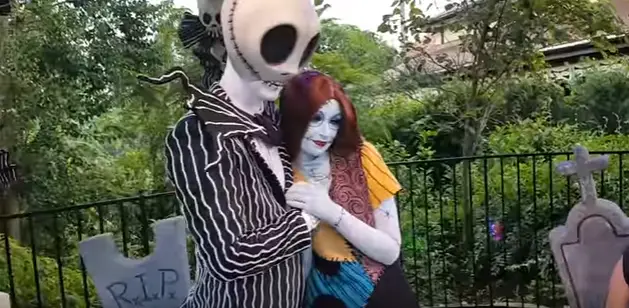 Jack and Sally Take Part in Adoption Surprise at Mickey’s Not So Scary Halloween Party