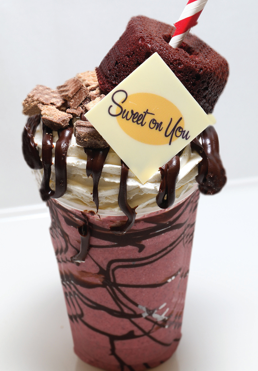 Make Your Own Red Velvet Cupcake Milkshake from Sweet on You Aboard The Disney Fantasy