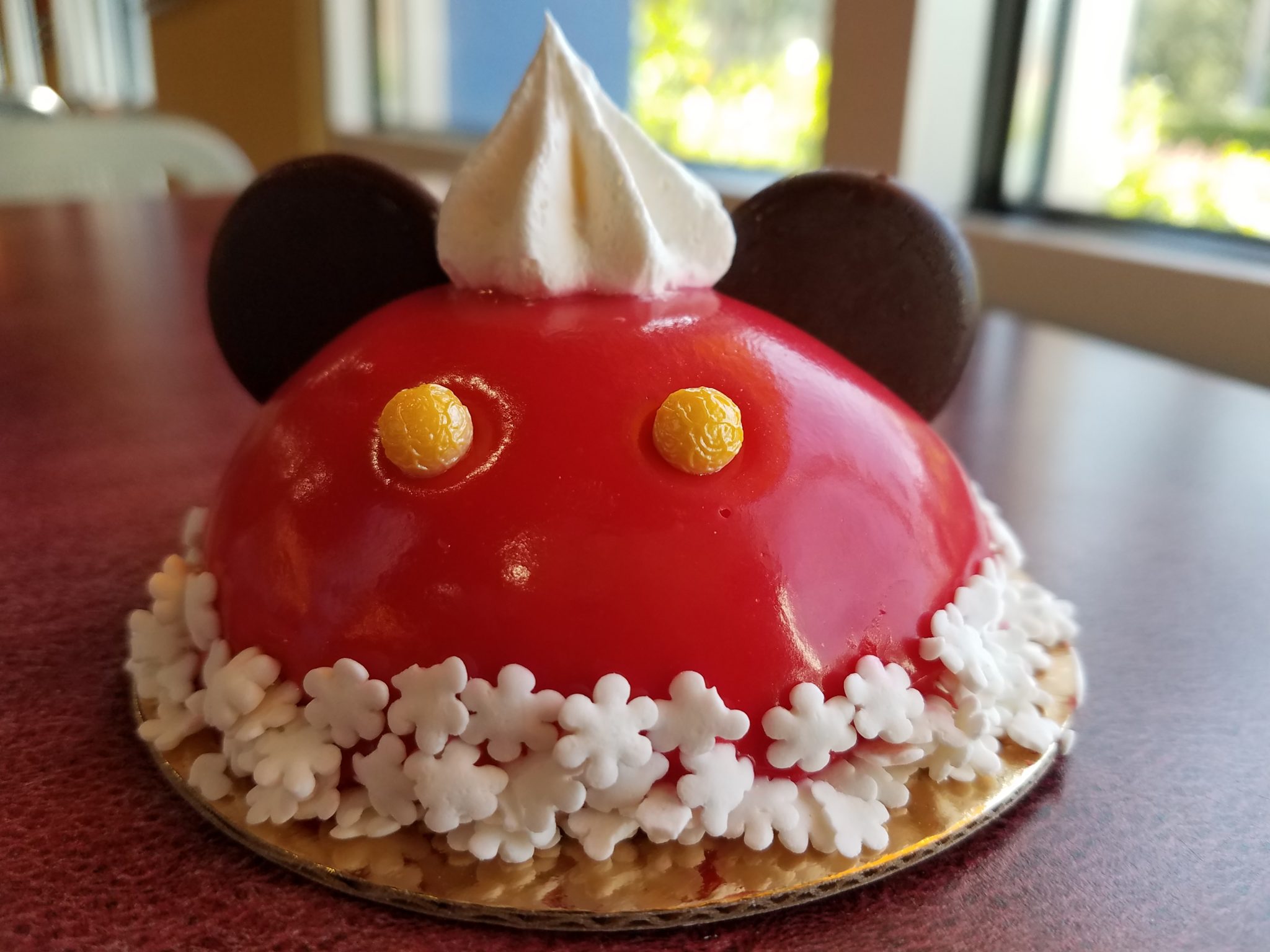 Mickey Maple Cherry Santa Hat Dome Cake is Perfect Holiday Treat at All Star Resorts