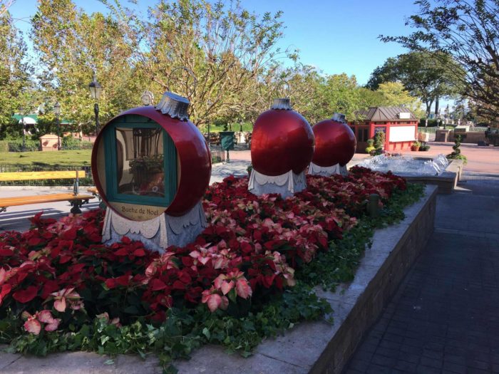 Christmas Decorations Are Starting To Go Up In Epcot