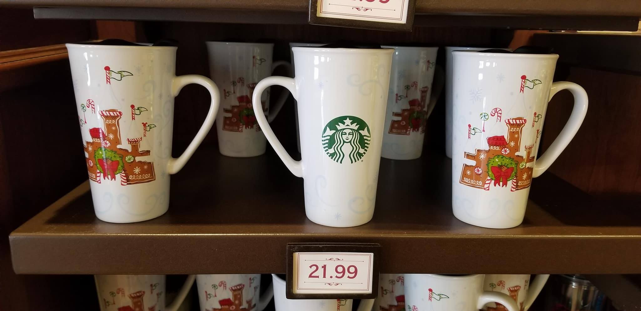 New Holiday Disney Starbucks Ceramic Mug and Ornament Chip and Company