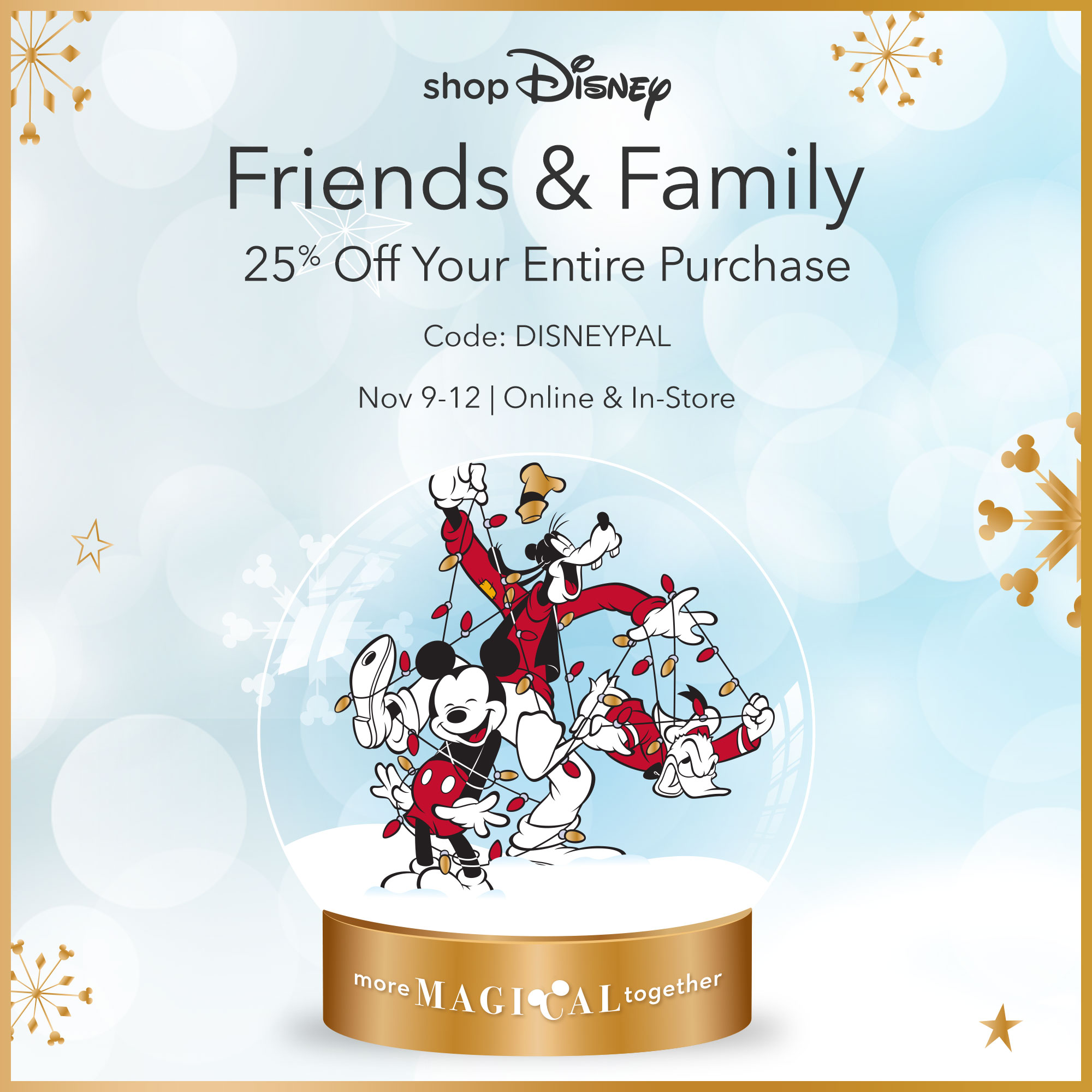 Enjoy 25 off Your Disney Favorites with the shopDisney Friends and
