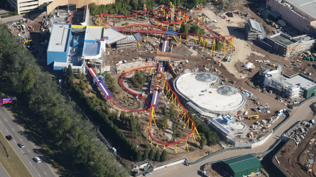 Latest Aerial Photos Of Star Wars: Galaxy’s Edge And Toy Story Land Construction