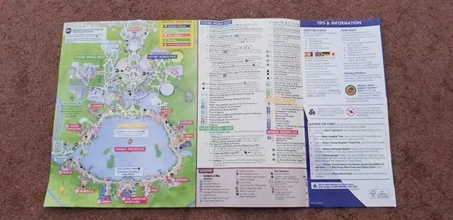 Park Maps for Epcot International Flower and Garden Festival