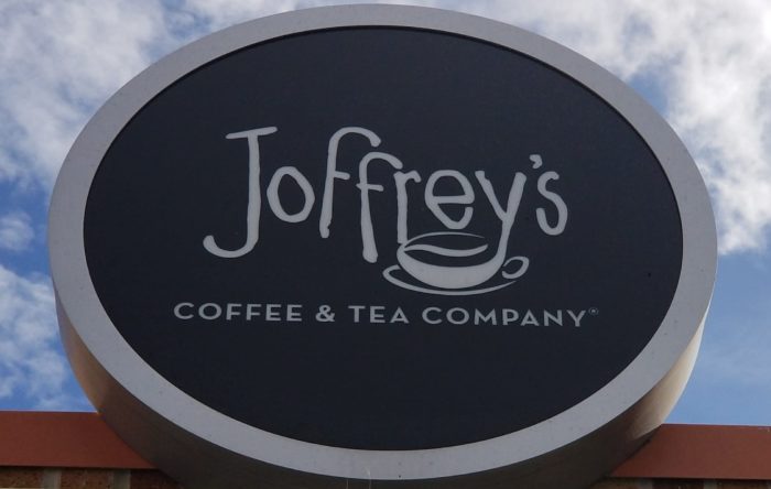 Try the Strawberry Dipped Mocha Latte from Joffrey's Coffee