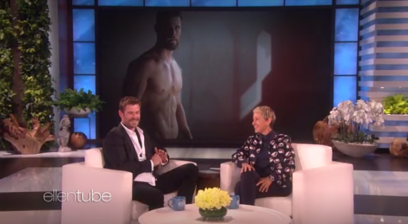 Ellen Celebrates Chris Hemsworth’s MARVEL ‘Body of Work’