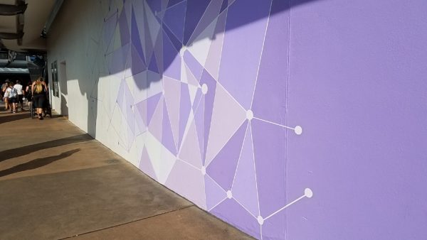 The Purple Wall Enhancement Provides Awesome Photo-Op Backdrop