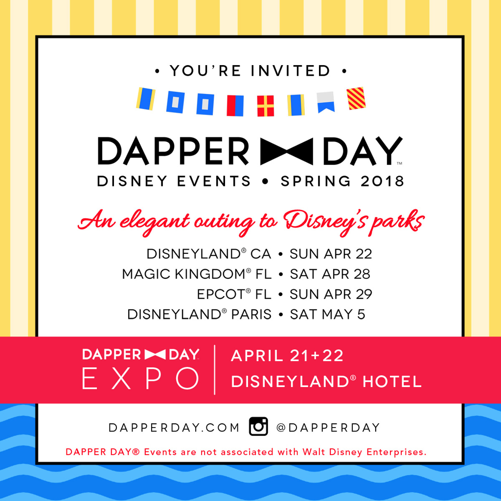 Dapper Day Returns To The Disney Parks 