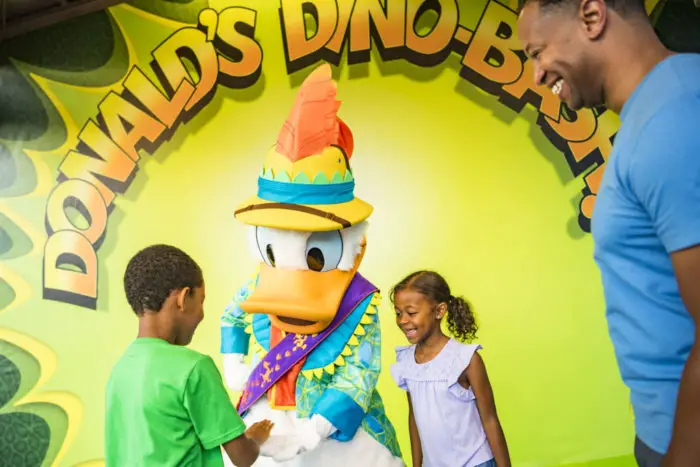 Dinosaur Donald, Daisy, and Chip ‘n’ Dale return to Dinoland USA on Sept. 4th