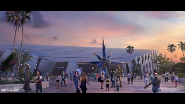 VIDEO: Construction is in Full Force on ‘Guardians of the Galaxy’ Roller Coaster Coming to Epcot