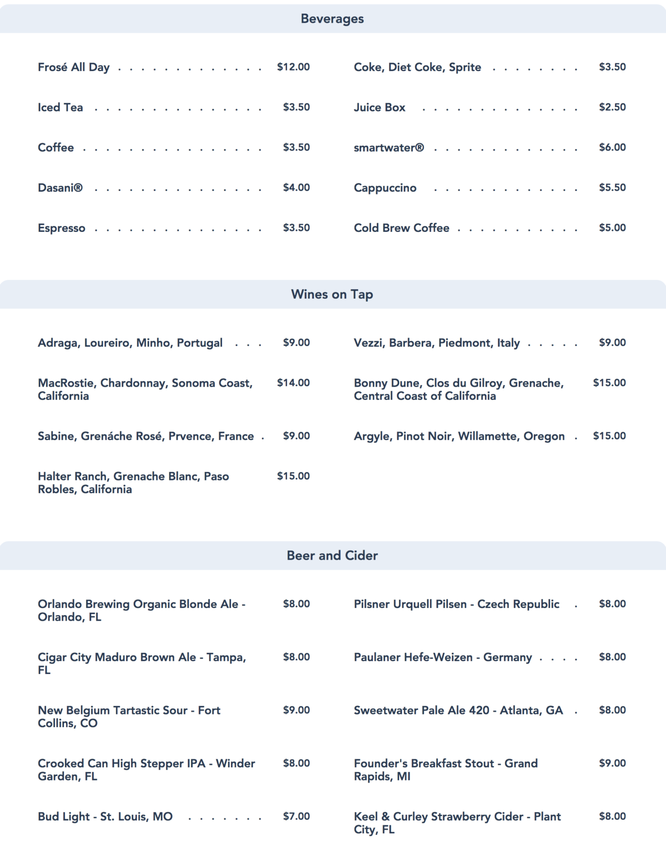 Check Out The Wine Bar Menu Coming to Disney Springs Chip and