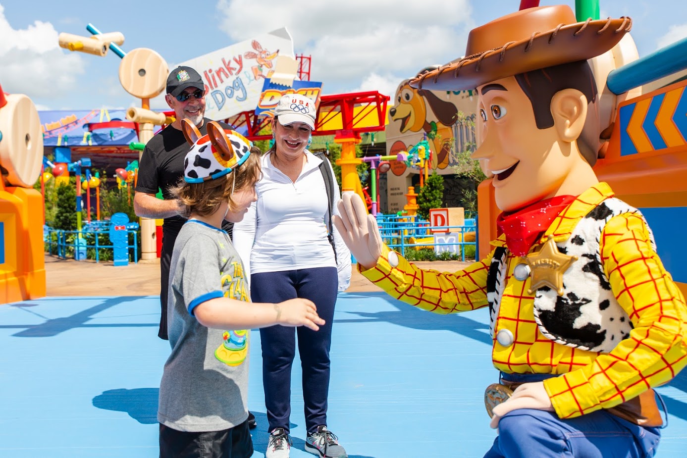 Tim Allen and Other Celebrities Visit Toy Story Land