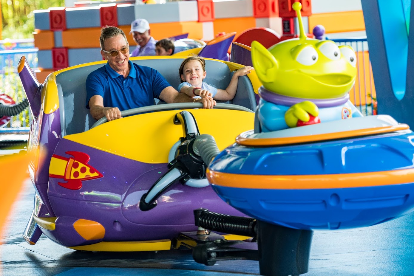 Tim Allen and Other Celebrities Visit Toy Story Land