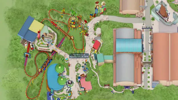 Toy Story Land Maps Are Live on My Disney Experience