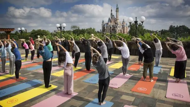 International Yoga Day Celebrated at Disney Parks Worldwide