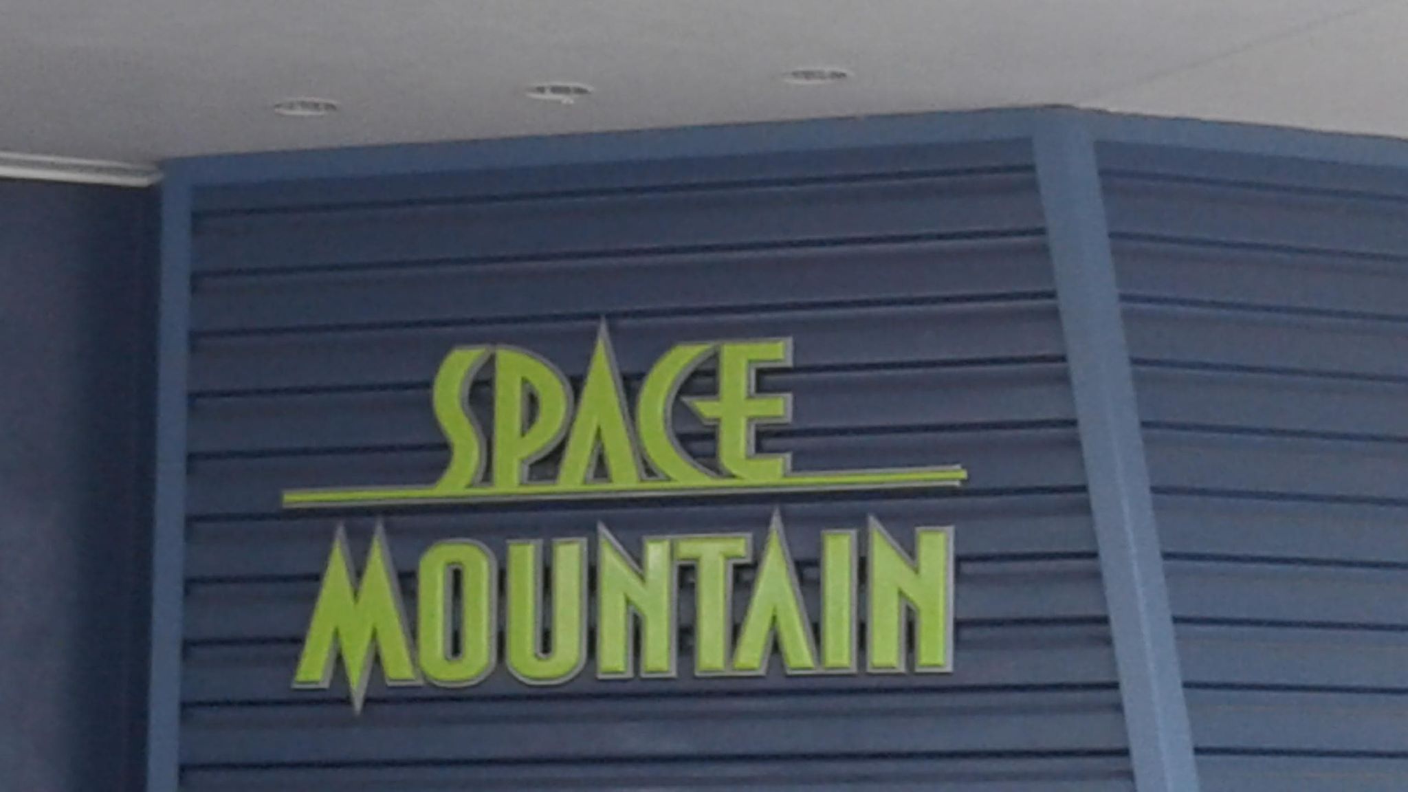 The Exit From Space Mountain is Currently Under Refurbishment