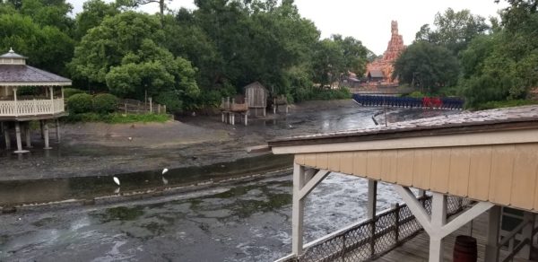 Rivers of America Drained as Part of Liberty Square Riverboat Refurbishment