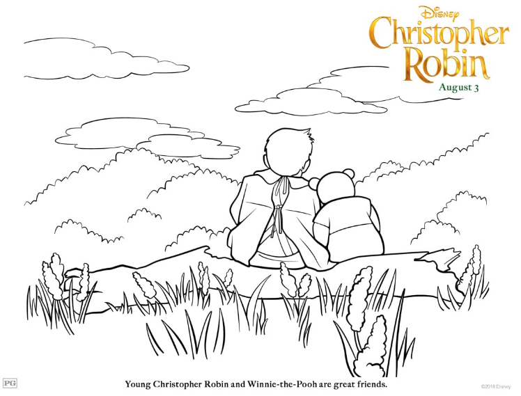 Disney’s “Christopher Robin” Coloring Pages