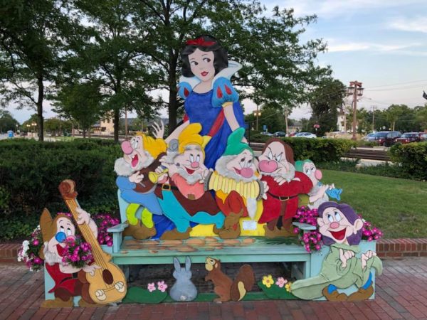 Disney themed benches