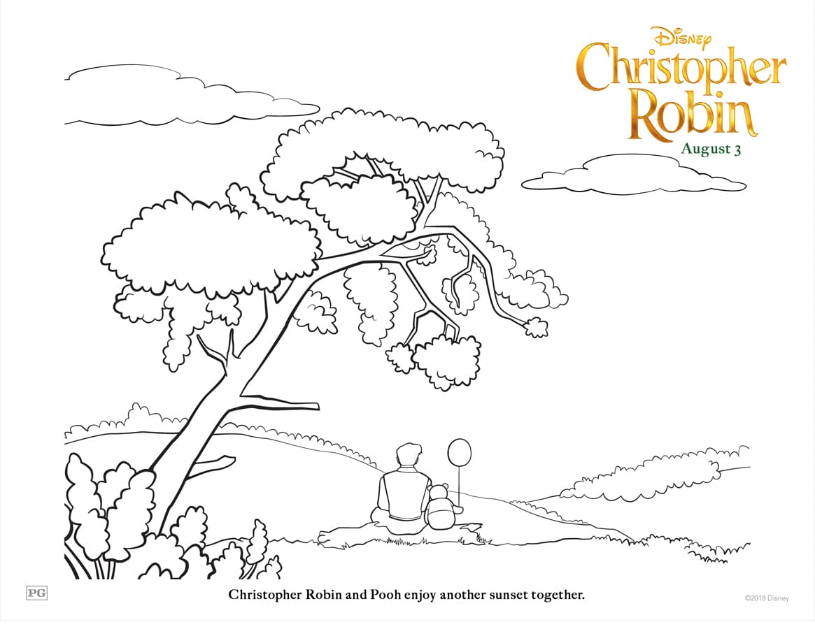 christopher robin coloring page easy the book of pooh