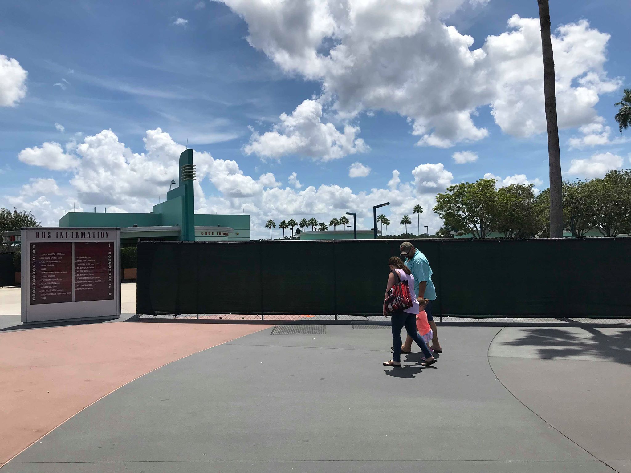 Construction Taking Place at Front Entrance Area of Hollywood Studios