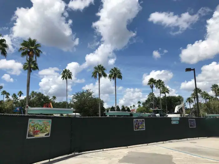 Construction Taking Place at Front Entrance Area of Hollywood Studios