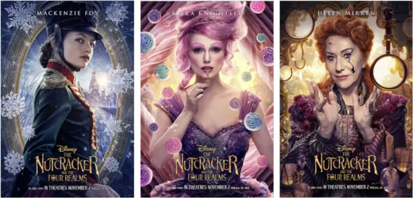 First Look at Character Posters for "The Nutcracker and the Four Realms"